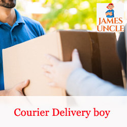 Courier delivery boy Mr. Biswajit Dalal in Chakdaha